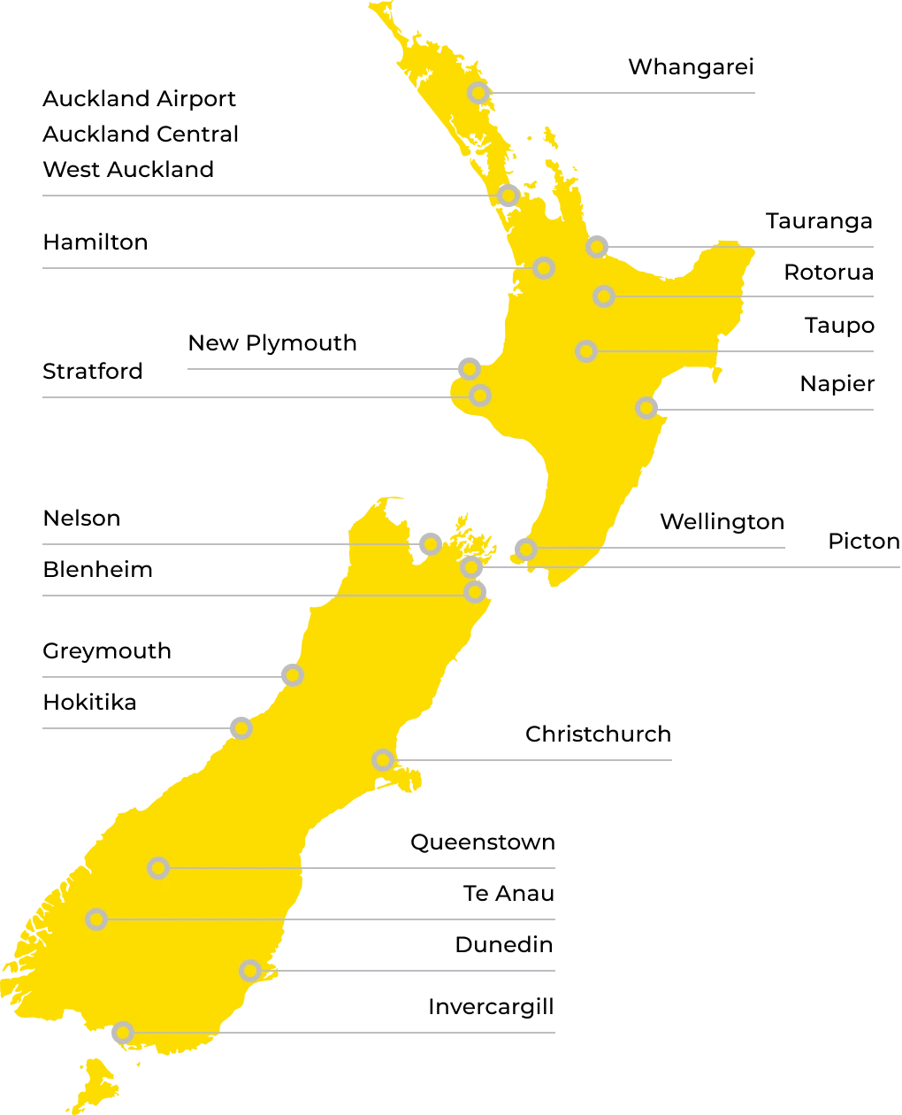 Rad Car Hire Locations