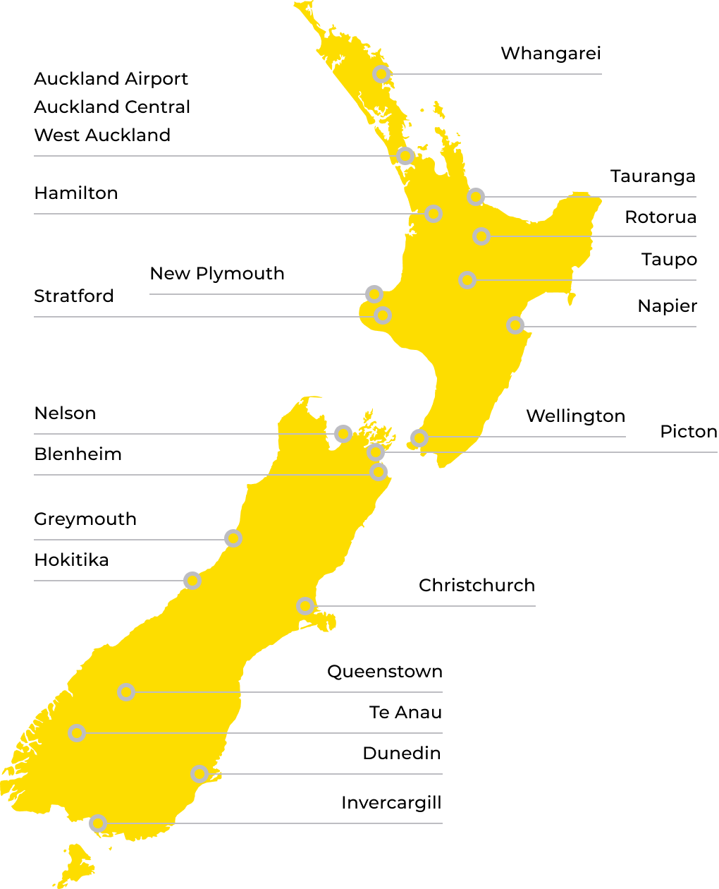 Rad Car Hire Locations